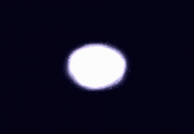 2024-06-19 - Uma Galáxia Azul Pixelizada com o meu Simulador de Galáxias em C++, e já com regiões de H2...