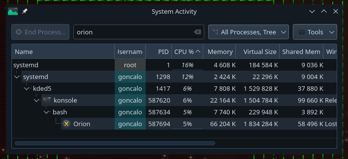 2025-01-20 - O meu nível de testes de Master of Orion a ocupar 66 MB por ter poucos recursos usados...